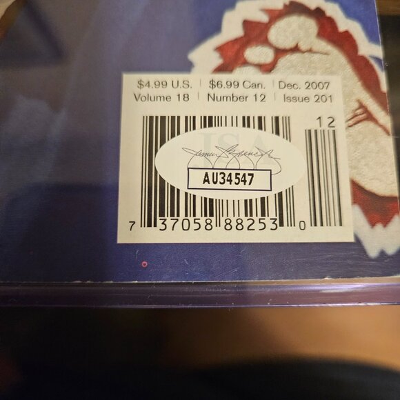 Paul Stazny Colorado Avalanche Autographed Magazine JSA Authenticated - Picture 2 of 3